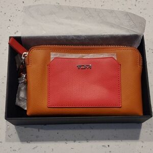 Tumi Phone Case Wallet in Orange and Pink